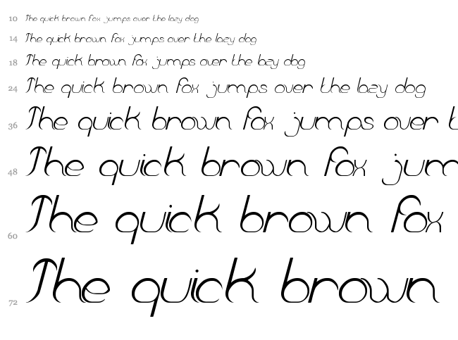 Falling In Love font waterfall